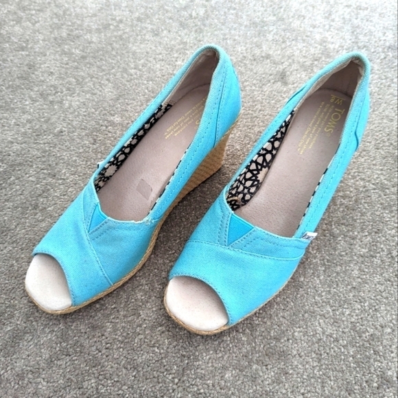 Toms Canvas Espadrille Wedge - Picture 2 of 10